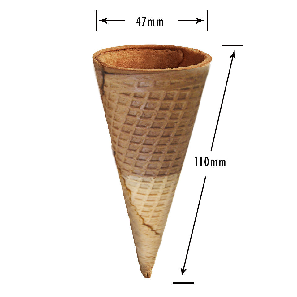 Double Color / Flavoured Sugar Rolled Cones-110mm