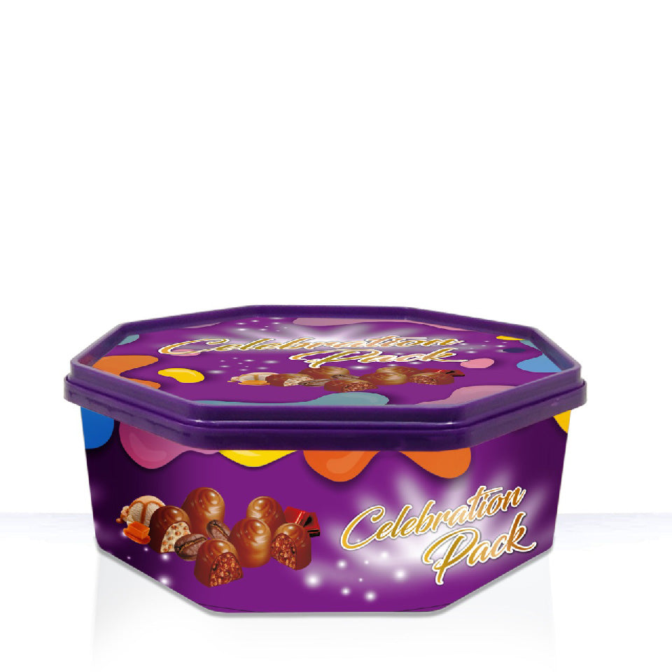 Container for Sweets, Nuts & Dry Fruits-2120ml Hexagon