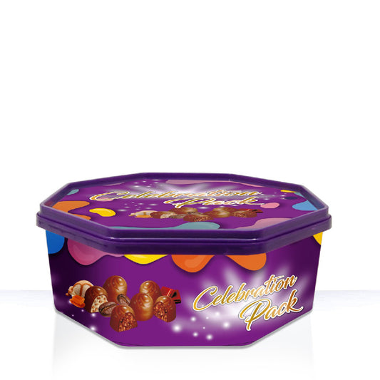 Container for Sweets, Nuts & Dry Fruits-2120ml Hexagon
