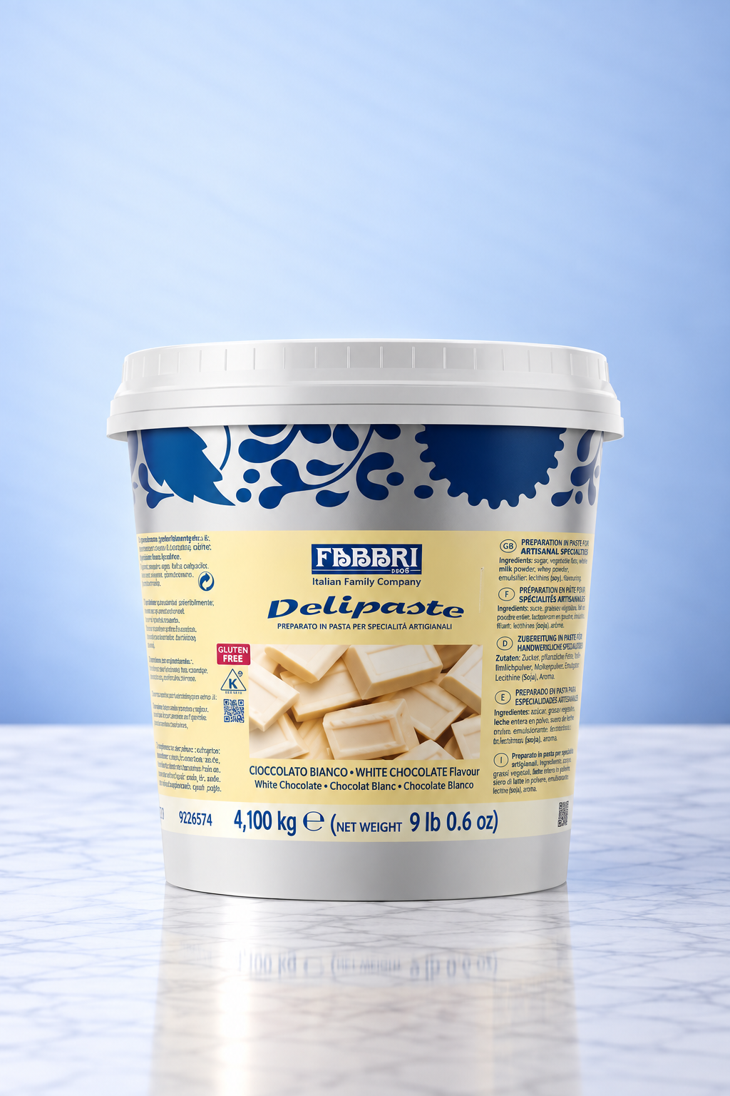 DELIPASTE WHITE CHOCOLATE  4.1KG