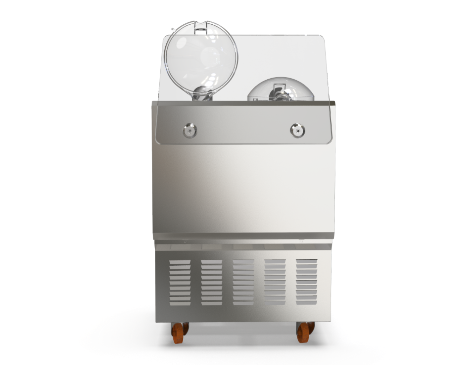 GX2 Machine for fresh gelato with 2 integrated display tubs