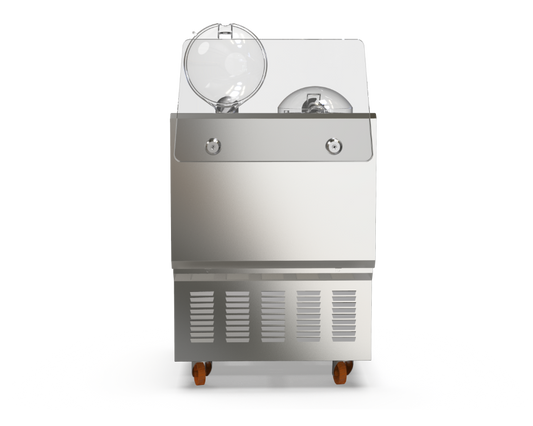GX2 Machine for fresh gelato with 2 integrated display tubs