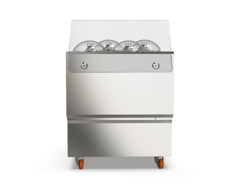 GX4 Kompact Compact machine for fresh gelato with 4 integrated display tubs